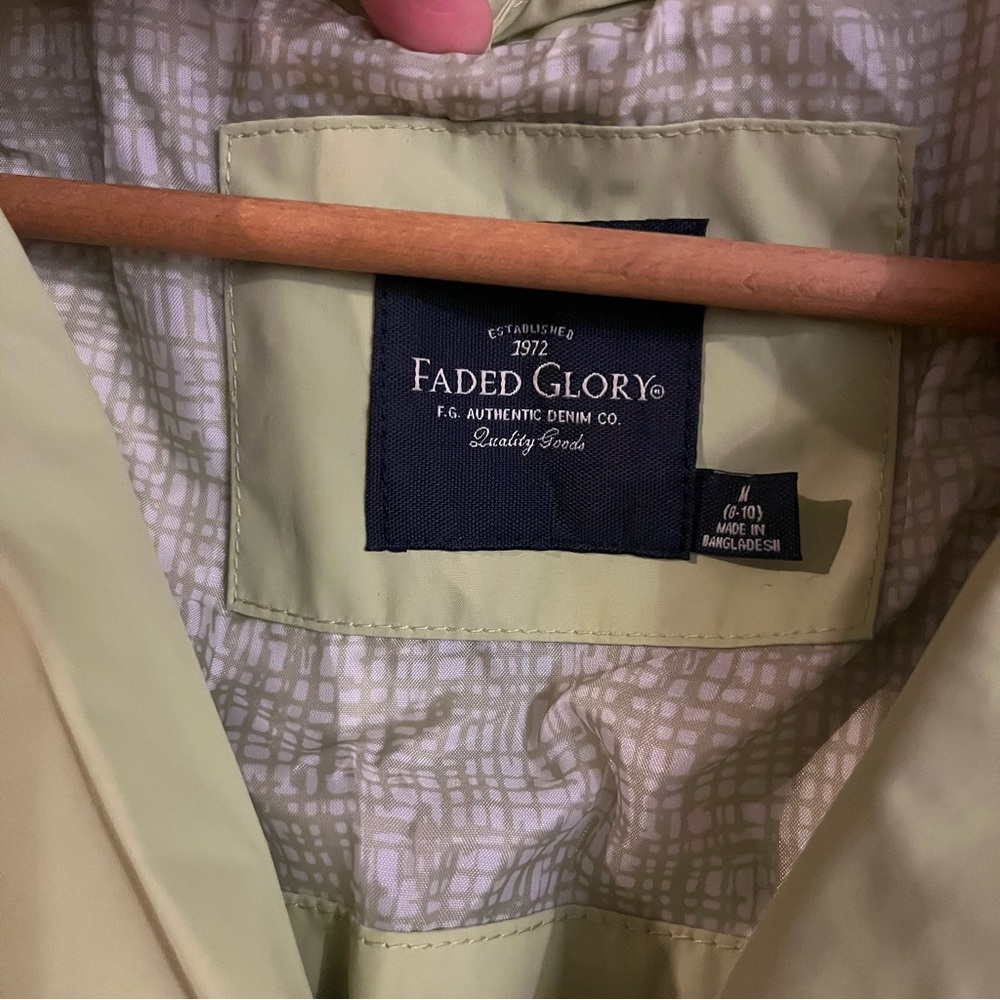 Faded Glory Pistachio/Green Trench Coat - Women’s Size M (8-10) - Picture 4 of 7